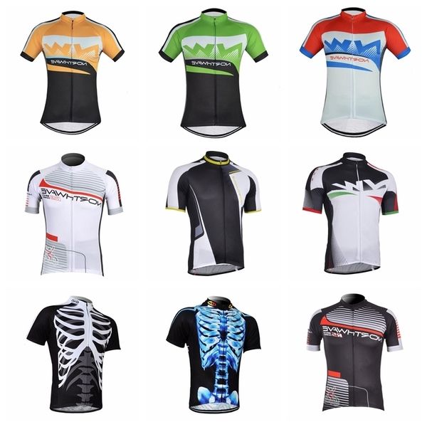 

nw custom made cycling short sleeves jersey summer new men s breathable windproof outdoor sports jersey s51424, Black