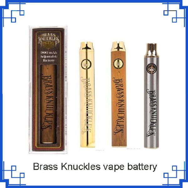 

Brass Knuckles Vape Батарея 650mAh 900mAh Variable Voltage батарея Ручка для 510 Thraed густого масла картриджа против зрения блесны плюс бара