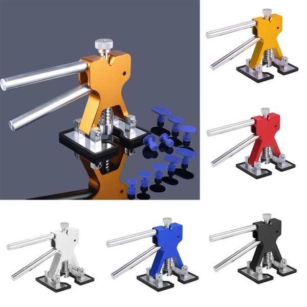 

universal automotive paintless car body dent removal tool auto repair puller lifter hand tools set 18 tabs accessories