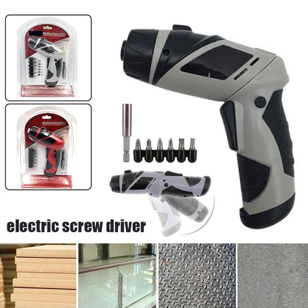 

electric screw driver 2 color cutting polishing grinding portable abs practical screwdriver led power tools