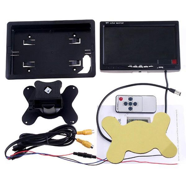 

7in color tft lcd monitor car rear view monitor rearview display screen for vehicle backup camera auto parking assist system