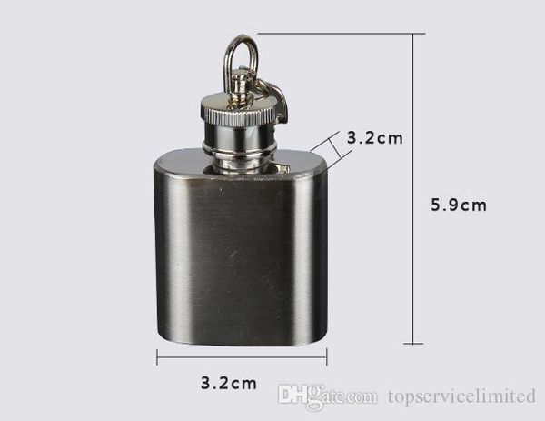

1oz stainless steel mini hip flask with keychain very fashion and cute