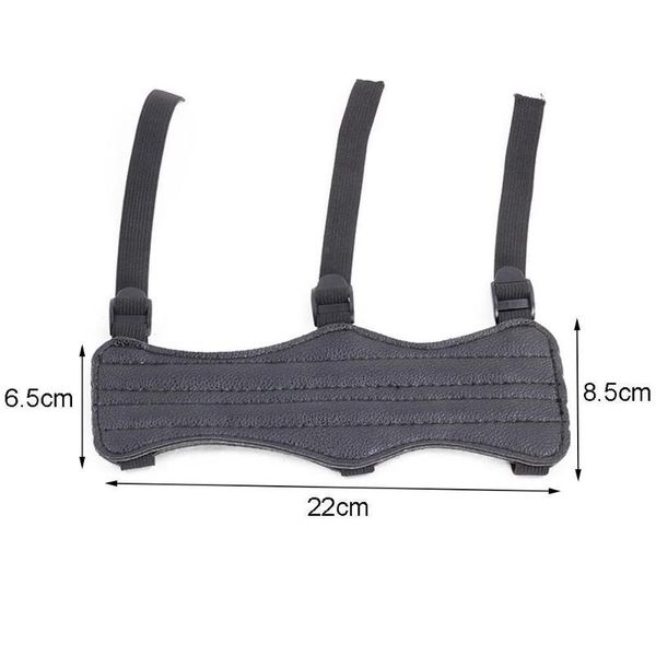 

1 pcs bow and arrow armguards leather archery arm armor recurve bow game shooting straight black armguards supplies u8a5, Black;gray