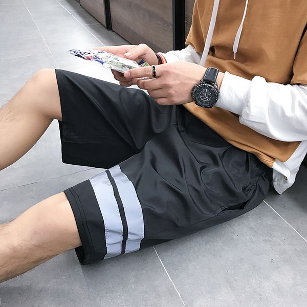 

2020 designer men's shorts summer casual sports shorts brand short pants with bule logo print fashion brand quick-drying shorts m-2xl, White;black