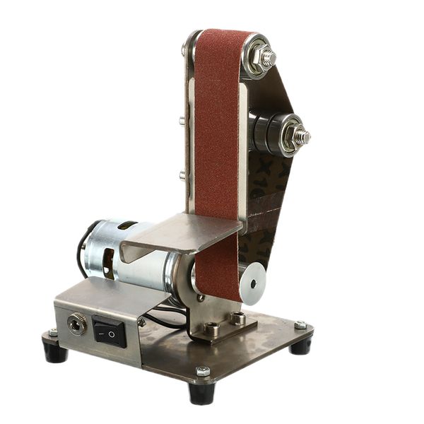 

diy electric mini belt sander fixed-angle sharpener table cutting edge machine angle grinder to belt sander wood metal working