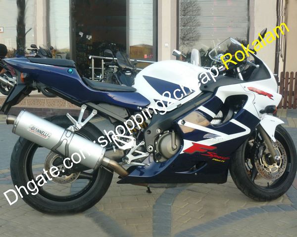 CBR600 F4i Moto ABS Bodywork Shell Kit Kit per Honda 2001 2002 2003 CBR 600 600F4I CBR600FS FS Dark Blue Bianco FIURING BIANCO (stampaggio a iniezione)