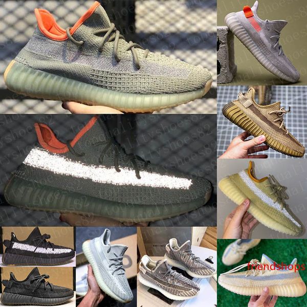 

2020 earth desert sage cinder running shoes tail light marsh flax zyon linen yeshaya yecheil 3m reflective kanye west men designer sneakers