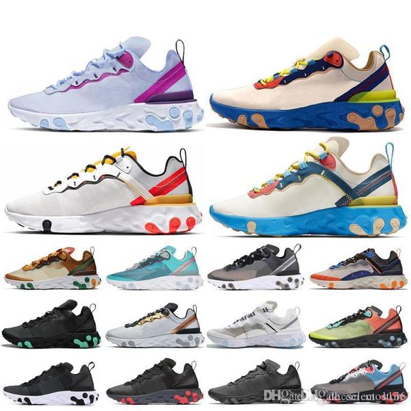 

new react element 87 55 running shoes for men women total orange metallic gold tour yellow mens trainers sports sneaker runner