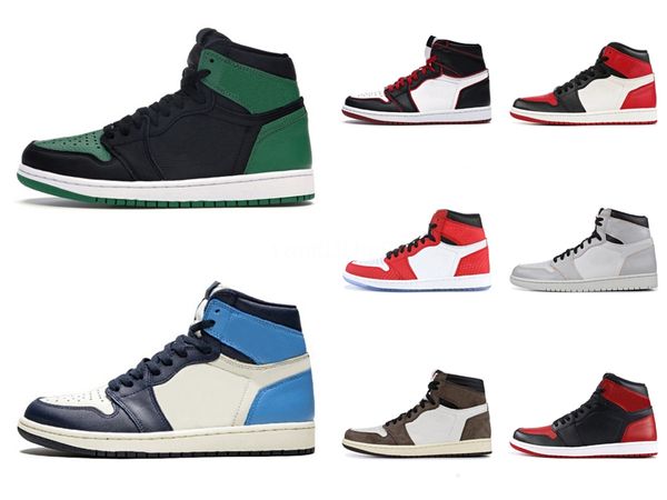 

new jumpman 1 men women basketball shoes 1s crimson tint bred banned new love shadow chicago royal blue unc og sneakers trainers #qa425