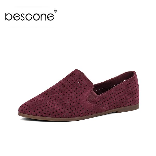 

bescone fashion shallow round toe women flats new casual 1 cm low heel slip-on shoes basic outside comfortable ladies flats by24, Black