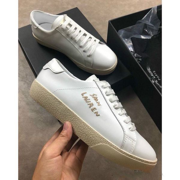 

2018 aint cc laurent aintlauret pari men lace up treetwear ladie de igner tyle canva hoe neaker with original box