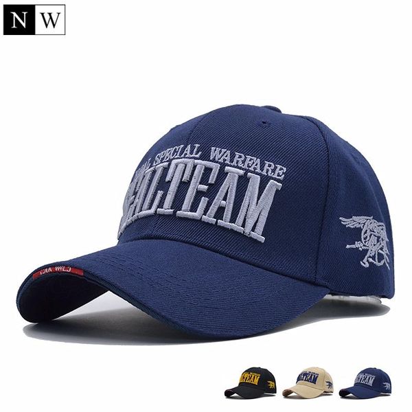

northwood] 2018 new arrivels us navy seal team tactical cap mens army baseball cap brand gorras adjustable bone snapback hat, Blue;gray
