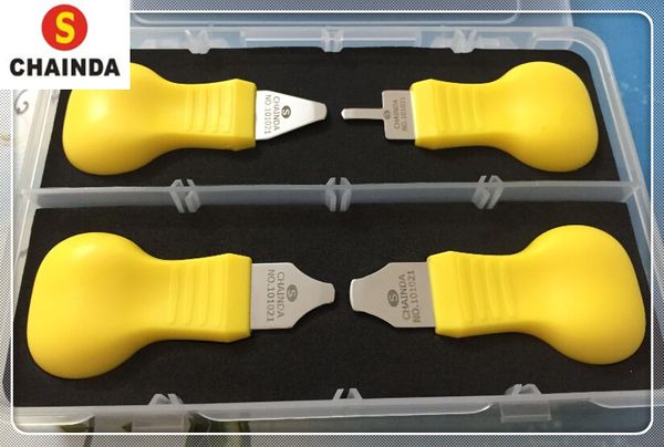 

4x luxary snap-on back case opener bezel remover watch pry type friction off watch case opener knife set