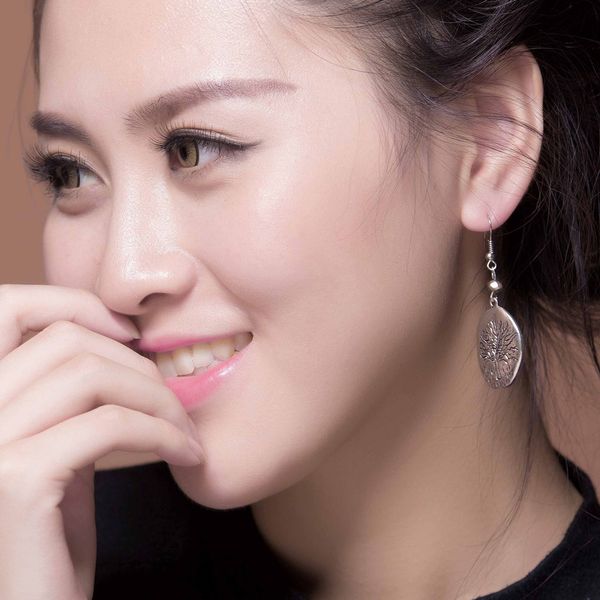 

punk vintage women tree pendants drop earrings dangle earrings for women, Golden