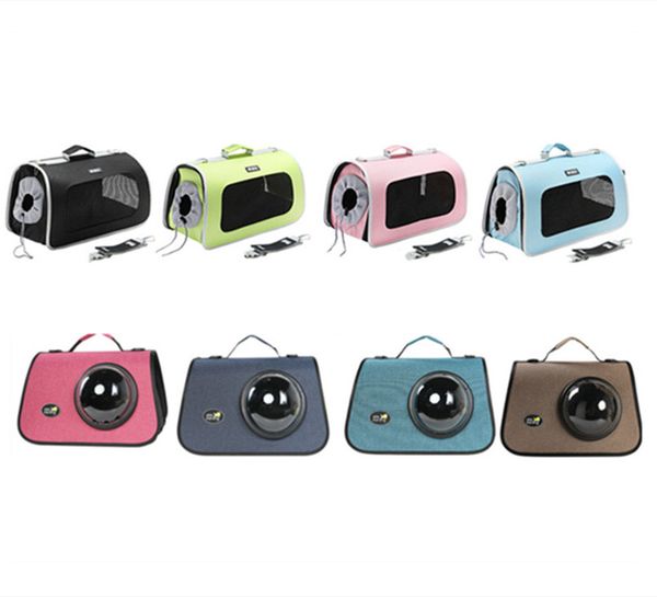 

pet carrier astronaut outdoors portable dog cat bags foldable mesh breathable one shoulder bags cross body bag capsule dogs outgoing 0126