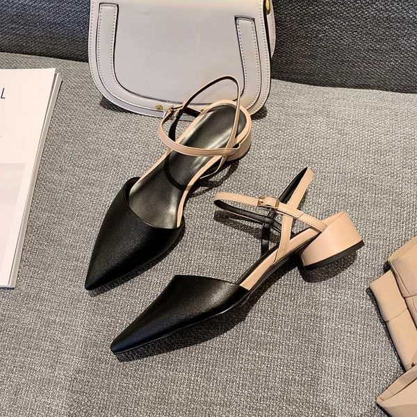 

2019 sandals buckle strap comfort shoes for women block heels espadrilles platform med suit female beige women's gladiator, Black