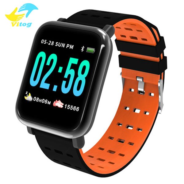 

A6 mart watch with heart rate monitor port fitne tracker blood pre ure call reminder martwatch for android io mart bracelet
