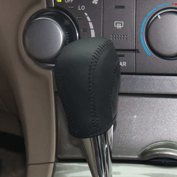 

case ppc genuine leather shift knob cover for highlander rav4 2012 year car cover on the gear shift knob natural leather