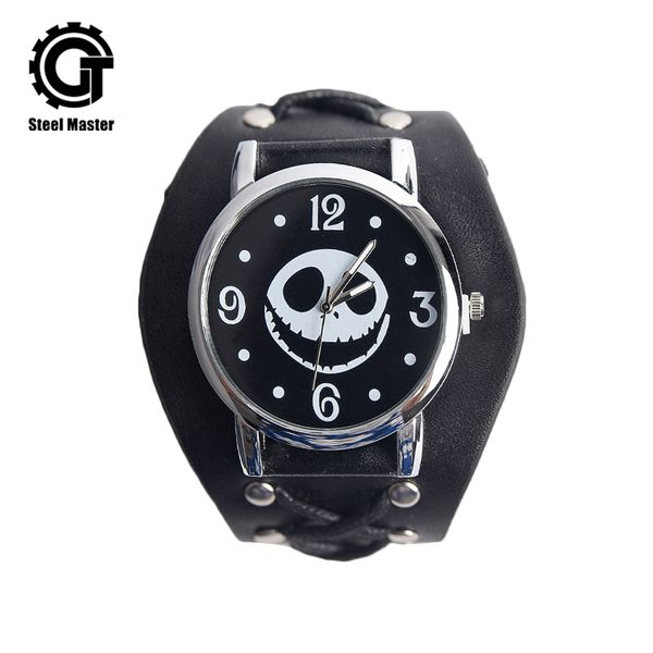 

2019 steampunk watch men silver metal women retro fashion prop chronograph watches original wristwatch of brassy movements, Slivery;brown