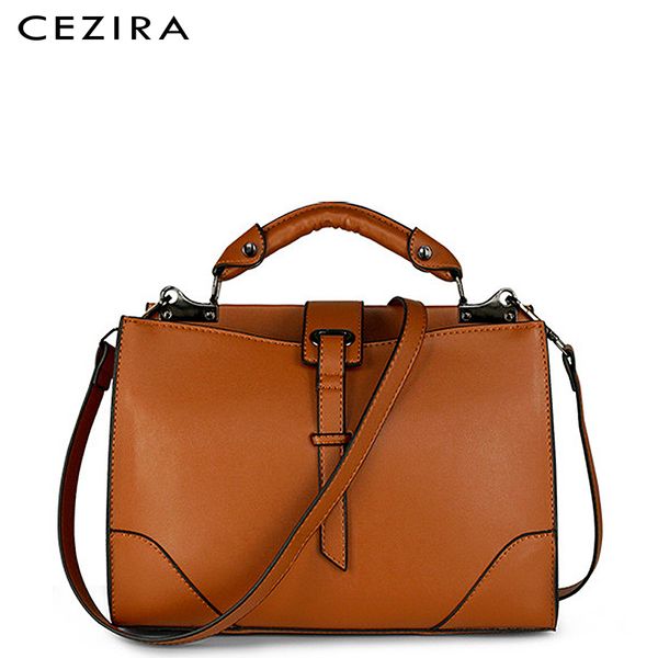 

cezira women messenger bag luxury vegan leather fashion flap bag ladies andle shoulder femal office handbag