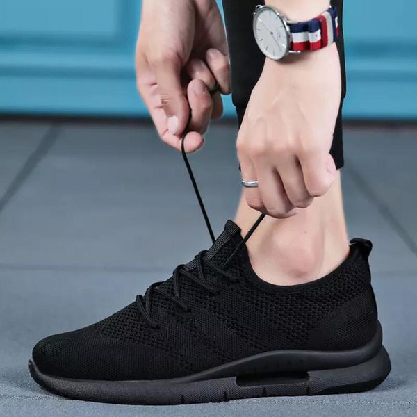 

new 2019 mens shoes casual ultra light vulcanize shoes men tenis masculino fashion flyweather low sneakers white red