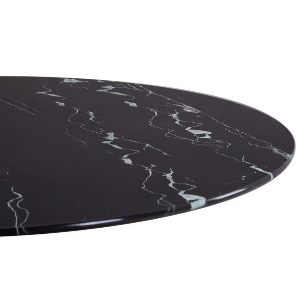 

table black 80 cm marble dining room furniture