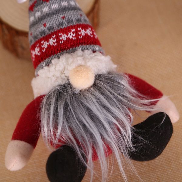 

christmas tree wall hanging pendant holiday decoration christmas ornament knitted plush gnome doll gift