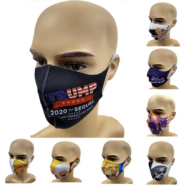 

Trump Print Face Mask Unisex 3D Anti Dust Mouth Cover для мужчин и женщин USA Outdoor Party Masks