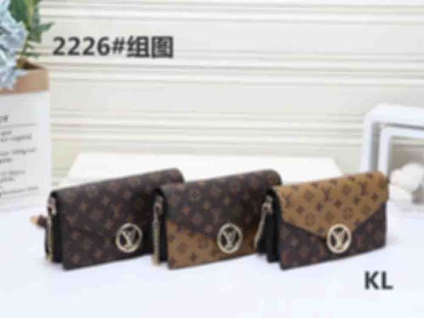 

2226 bag woman 2020 new presbyopia two-piece one-shoulder cross-body small square bag fashion versatile bag