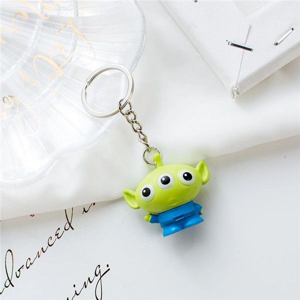 

fashion cartoon zodiac creative key chain accessories crystal key chain pu leather letter pattern car key chain jewelry animal jewelry 25678, Silver