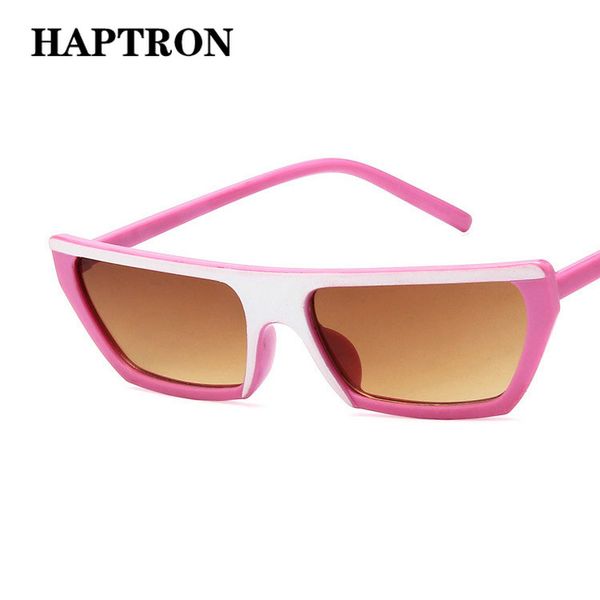 

haptrom fashion retro square sunglasses women men vintage brand hip hop sun glasses shades oculos uv400 red black, White;black