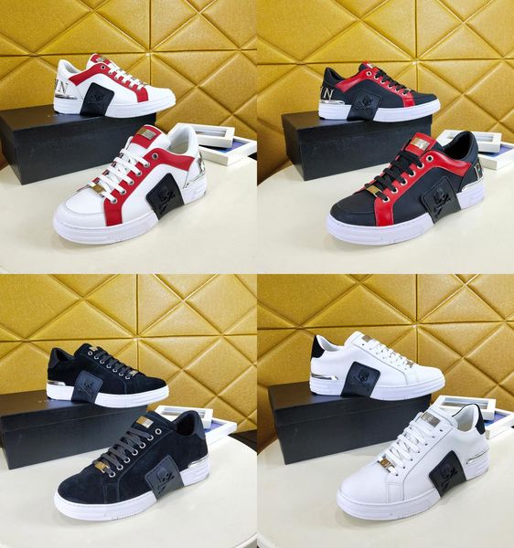 

2020 new color pp low cut phantom kick lo leather running shoes phlipps designers shoes men casual luxury shoes sneakers, Black