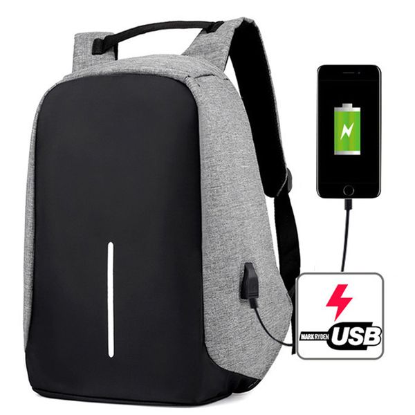 

противоугонная сумка мужчины ноутбука рюкзака путешествия рюкзак женщины большие емкости для бизнеса usb charge студент школы сумки на ремне