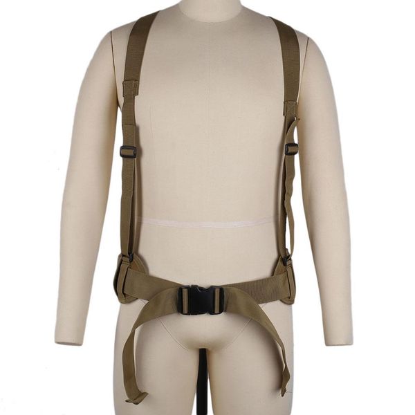 

tactical waist padded belt with h-shaped suspender for sport airsoft, Black;green