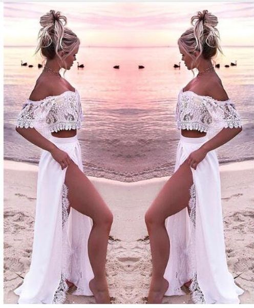 

women crop and skirt beach women sets clothes 2019 womens suits set 2 pieces white lace solid two piece set summer tracksuit, Blue;gray