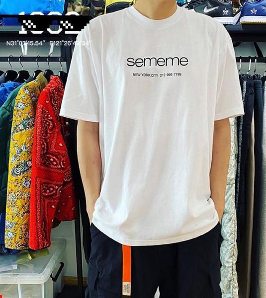 

new arrival box logo t-shirt summer new york letters printed casual tee shirts men women couple solid color clothes s-xl, White;black