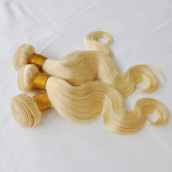 

2pcs 100g piece 830inch grade 10a 100 human straight brazillian peruvian body wave blonde human hair bundles blonde color, Black