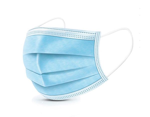 

fast ship dhl face masks with elastic ear loop 3 ply breathable and comfortable for blocking dust air pollution protection pack