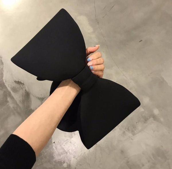 

bowknot korean black vintage chic fashion bag for women handbag purse wedding totes clutches cocktail evening party strap bags