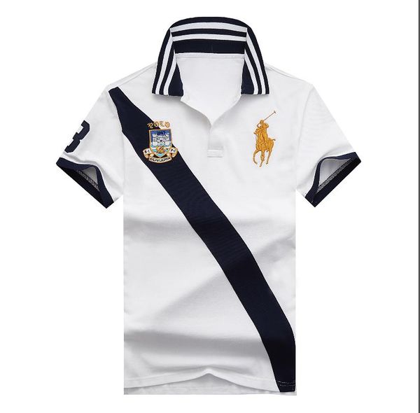 

ralph lauren мужской марка футболка дизайнер polo luxury пользовательская случайные футболки мода строчка polo pony вышивка футболка поло би, White;black
