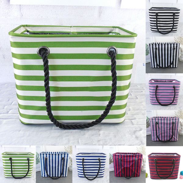 

waterproof travel makeup cosmetic bags case women striped toiletry organizer hanging bag for bathroom shower