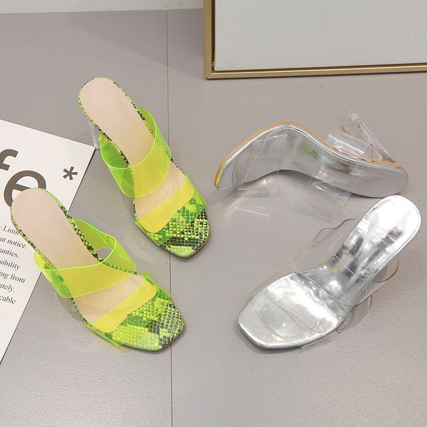 

transparent spring and summer hollow sandals women's shoes high heeled open-toed women's sandals hollow catwalk sandals, Black
