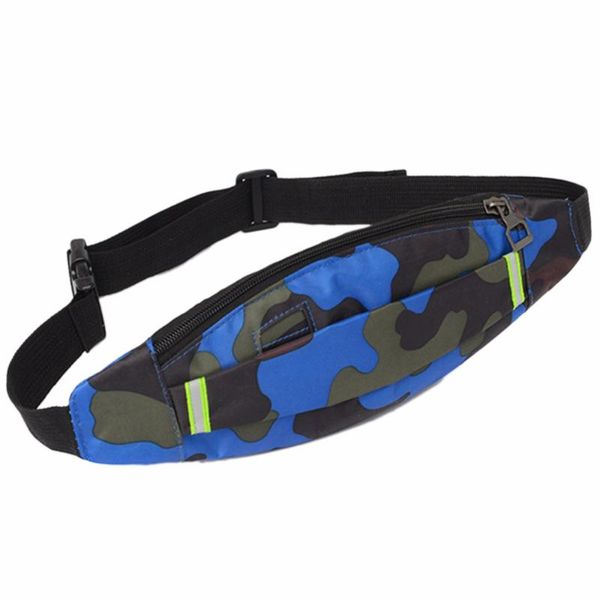 

men bum travel running bag camouflage waterproof luminous cintura pouch waist bag package outdoor sports running