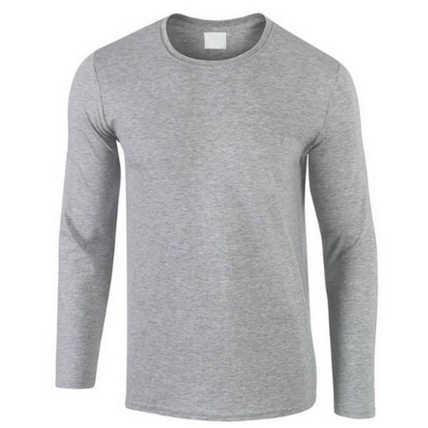 

осень новый 100% хлопок футболка мужчины, ультра низкая цена с длинными рукавами мужская футболка высокое качество o-образным вырезом чистый, White;black