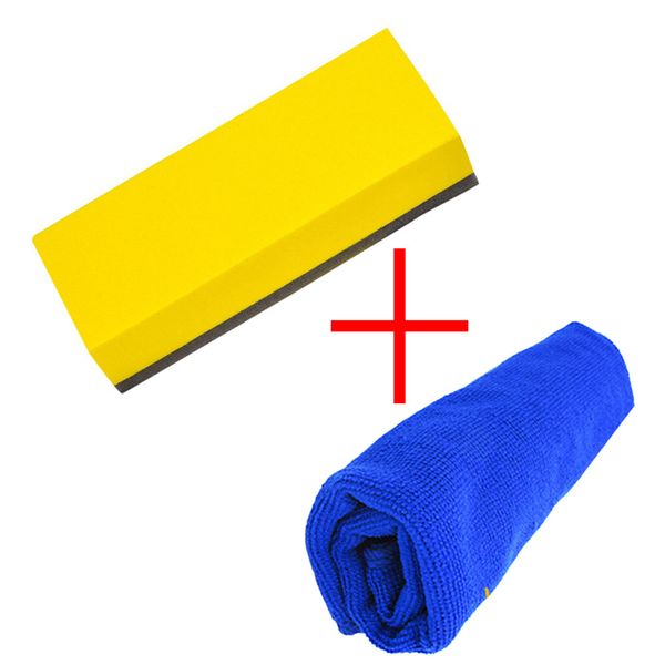

1 set car liquid coat super glass coating car polish sponge towel waxing brush cleaning / detailing / valeting