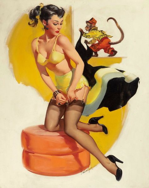 

Joyce Ballantyne Pin Up Girls 1 Home Decor Handcrafts /HD Print Oil Painting On Canvas Wall Art Canvas Pictures 191113