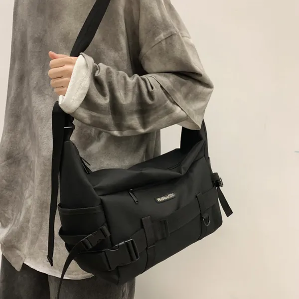 

2020dark tooling style men's korean hong kong style wild luxury designer slung large capacity shoulder bag women's tide brand