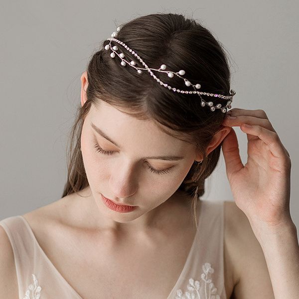 Hair Accessories Wedding Bridal Flower Girl Hairband Pearl