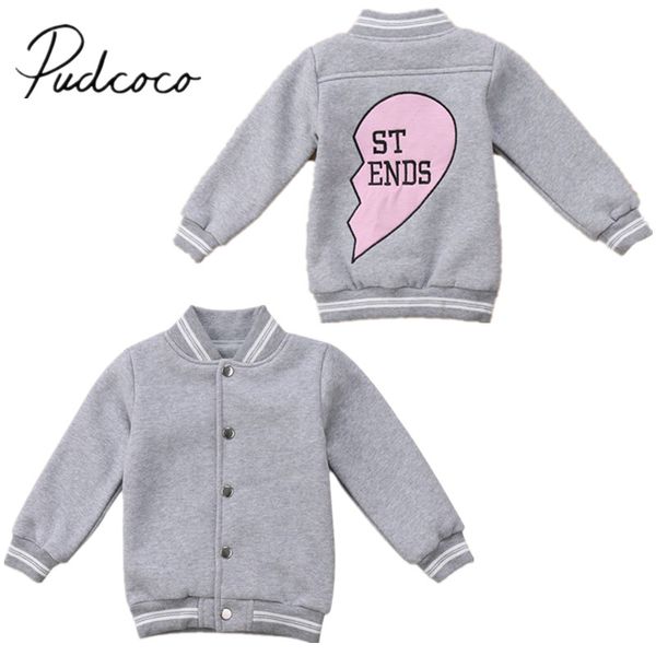

2018 brand new toddler infant kid baby boy girl jacket coats children warm winter outerwear kids friend match clothes 6m-5t, Blue;gray