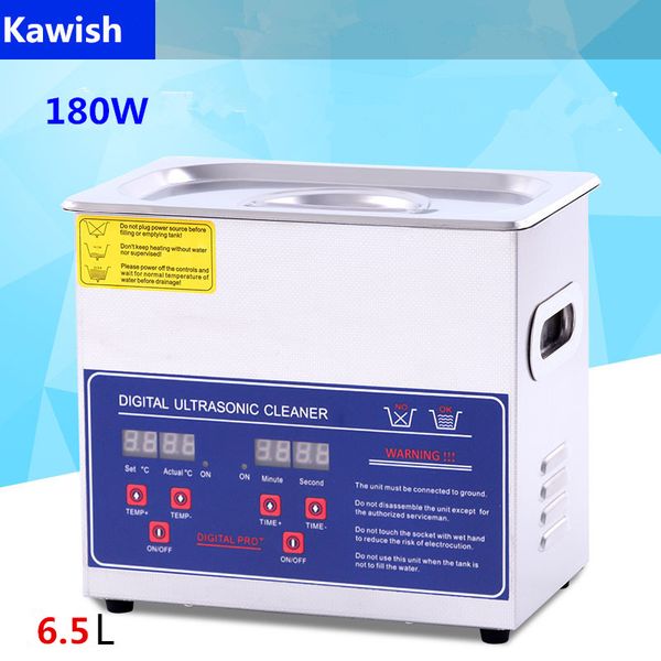 

180w 6.5l deisel common rail fuel injectors steel ultrasonic tank cleaning machine for pump parts nozzles valves cleaner